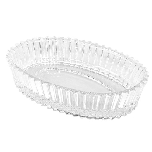 Soap Dish, Gedy 8911, Artistic Round Glass Soap Dish 8911